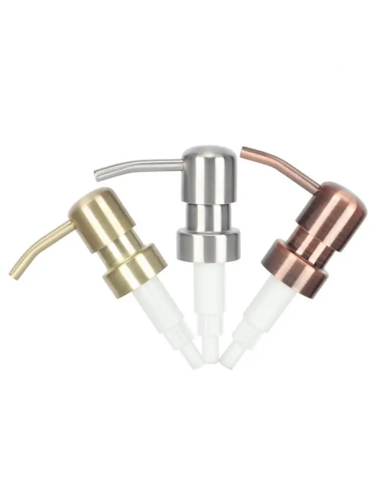    Rvs Hand Zeep Pomp Dispenser Hoofd Push Type Lotion Pomp Hoofd Badkamer Vloeibare Zeep Shampoo Dispenser - afbeelding 2