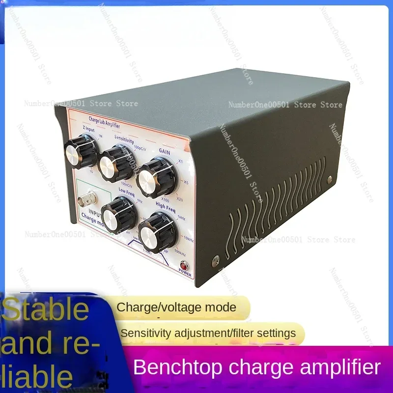 

Benchtop Charge Amplifier Laboratory Gear Adjustable Filter Accelerometer Charge Measurement