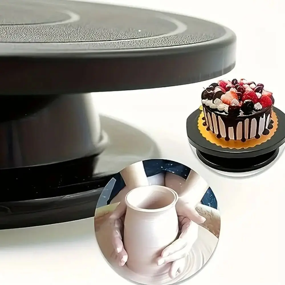 Plato giratorio para pastel de 11 pulgadas, herramienta para hornear, soporte giratorio para decoración de pasteles, accesorios de cocina de plástico, plato giratorio de pintura
