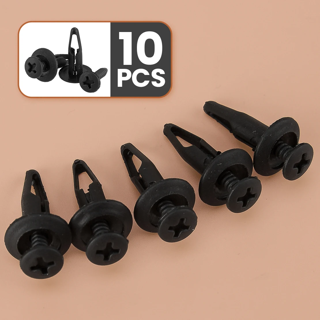 10 pçs grade dianteira pára-lamas painel guarnição scrivet rebite clipe de retenção prendedor retentor apto para ford ranger mazda bt50 novo