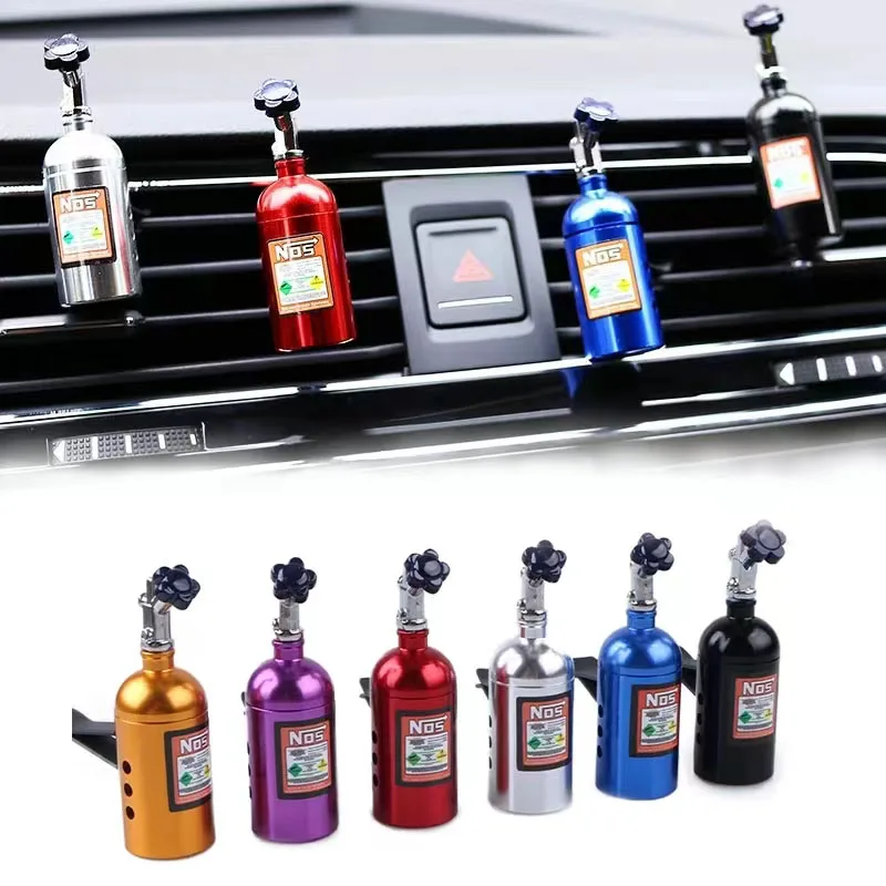 Nos car perfume air freshner auto nos bottle air vent accessories car tuning part ornaments flavoring for car smell perfumescent