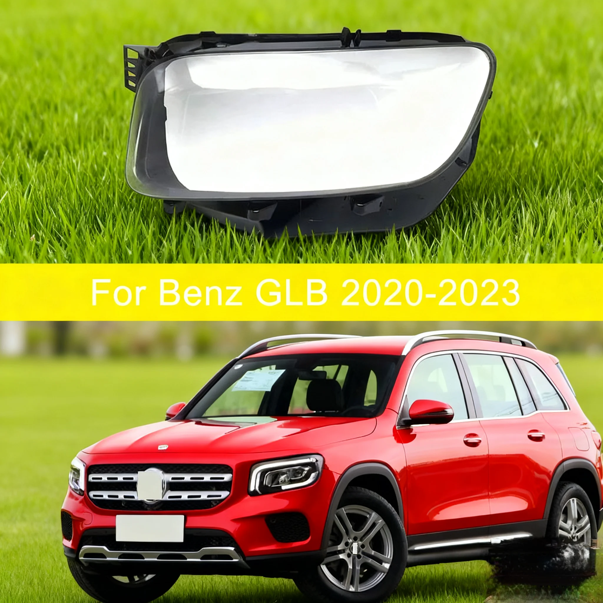 

For Benz GLB W247 180 200 250 2020 2021 2022 Headlamp Lens Cover Headlights Shell Transparent Head Lamp Housing Glass Lampshade
