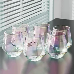 320ml 6pcs 세트 위스키 유리 Drinkware 럭셔리 마시는 안경 하이 엔드 커피 라떼 머그잔 물병 선물 제공에 적합