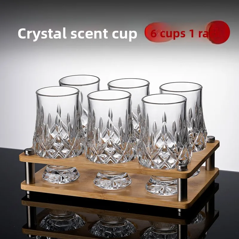 Juego de Vasos de Whisky de Cristal, Estilo Europeo, Copa para Coñac, Sensación de Lujo para el Hogar, Vajilla Vintage, Copa de Degustación