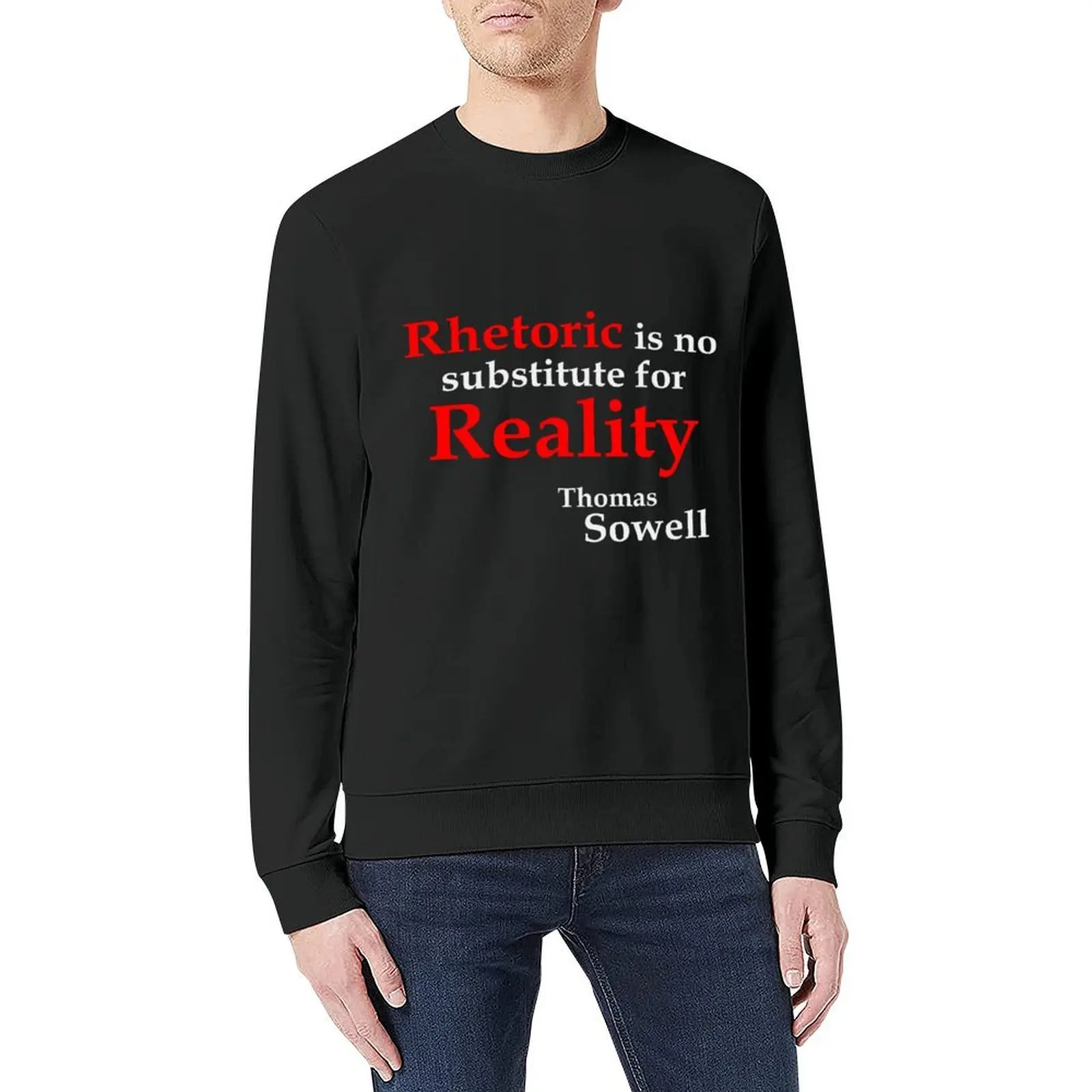 Rhetoric ليس بديلًا... (BlackT) بلوفر رجالي ملابس جرافيك تي شيرت رجالي يرتدين ملابس رجالية سويت شيرت #5