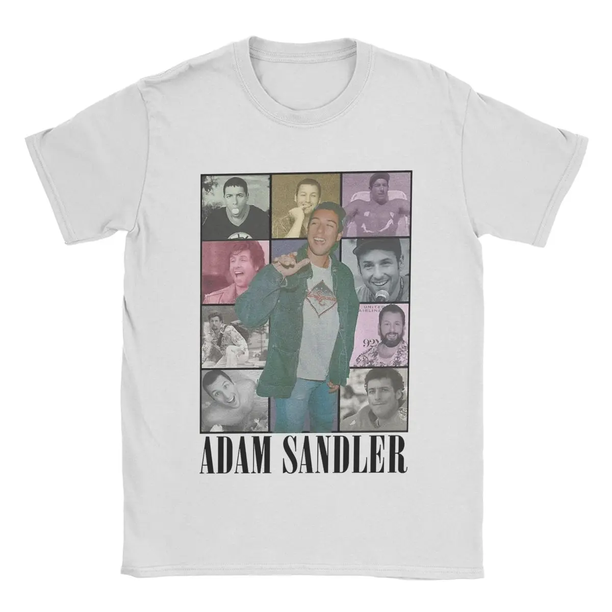 Men's T-Shirt Adam Sandler The Eras Tour Novelty 100% Cotton Tee Shirt Short Sleeve T Shirts Crewneck Clothing Summer