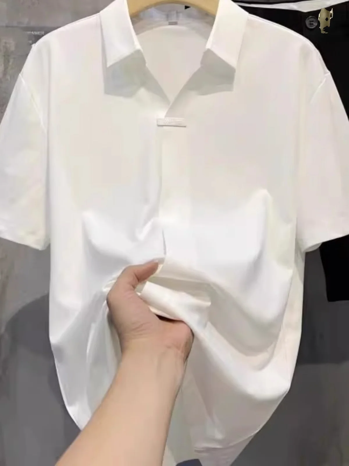 

Loose Fit ort Sve irt Men's Casual Sle Comfortable Breathable Summer irt Trendy American High Street irt