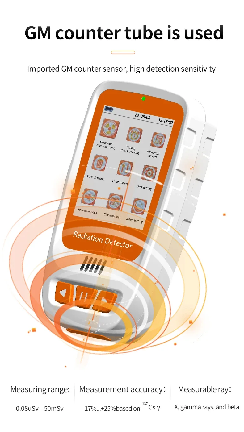 Aikesi HFS-20 Portable Nuclear Radiation Detector With LCD Display  X-ray Detector
