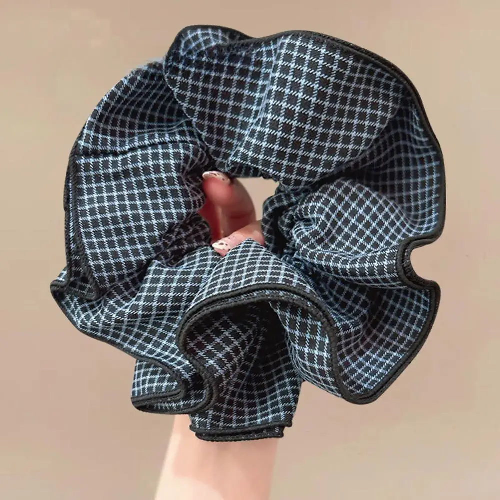 الكلاسيكية منقوشة كبيرة Scrunchie موضة الشعر حبل أنيقة المرأة تمتد Scrunchies متموجة ذيل حصان المثبت غطاء الرأس إكسسوارات الشعر