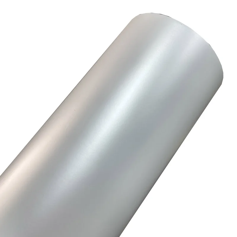 Premium Matte Satin Pearl White Vinyl Car Wrap Film Selbstklebender Aufkleber mit Air Release Bubble