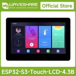 Waveshare ESP32-S3 4.3inch Capacitive Touch Display Development Board B, 800×480, 5-point Touch, 32-bit LX7 Dual-core Processor