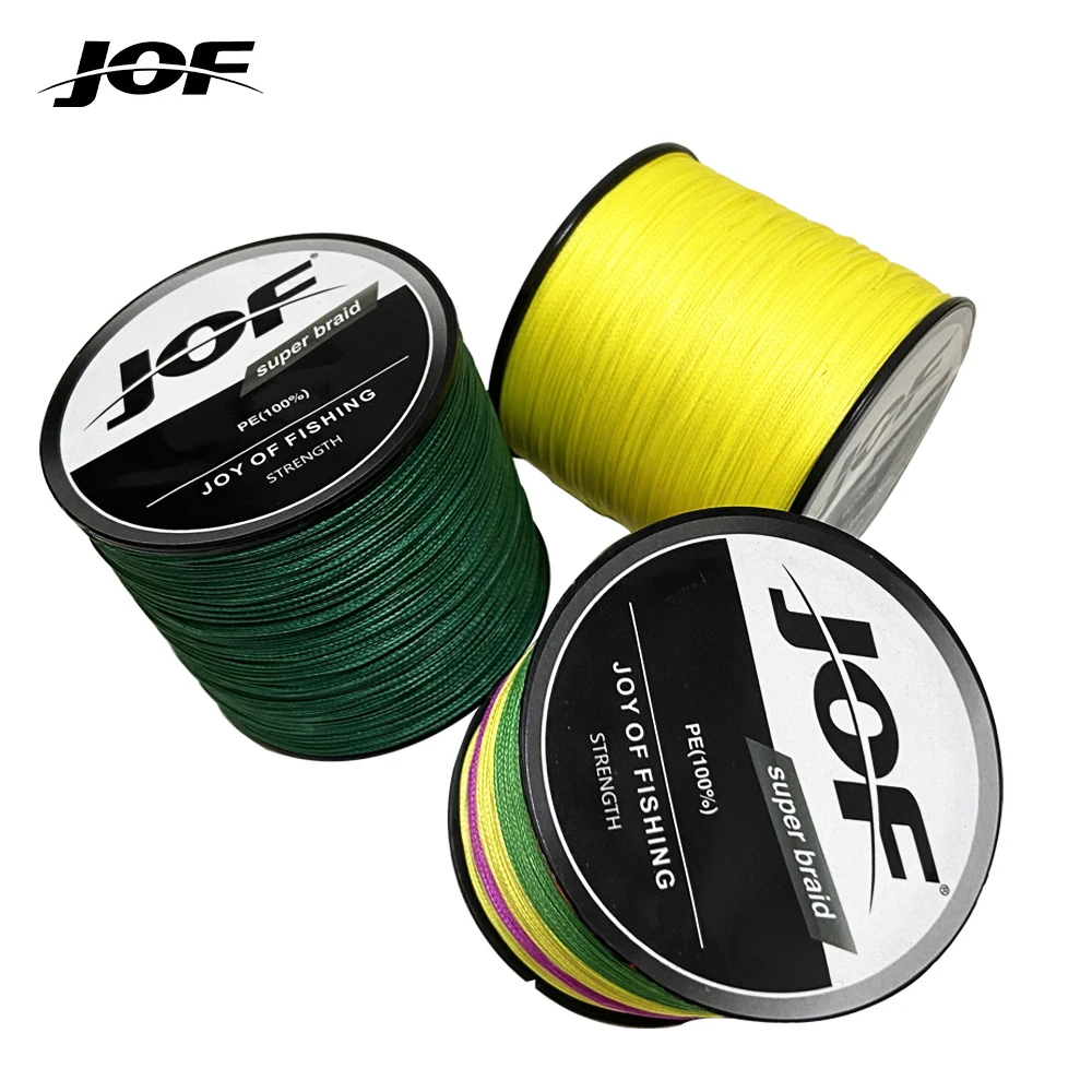 

JOF X8 Lure Line Braided Fishing Line Pesca Carp Multifilament Fly Wire Japanese Pe Line Saltwater 1000M 500M 300M 9.07-45.39kg