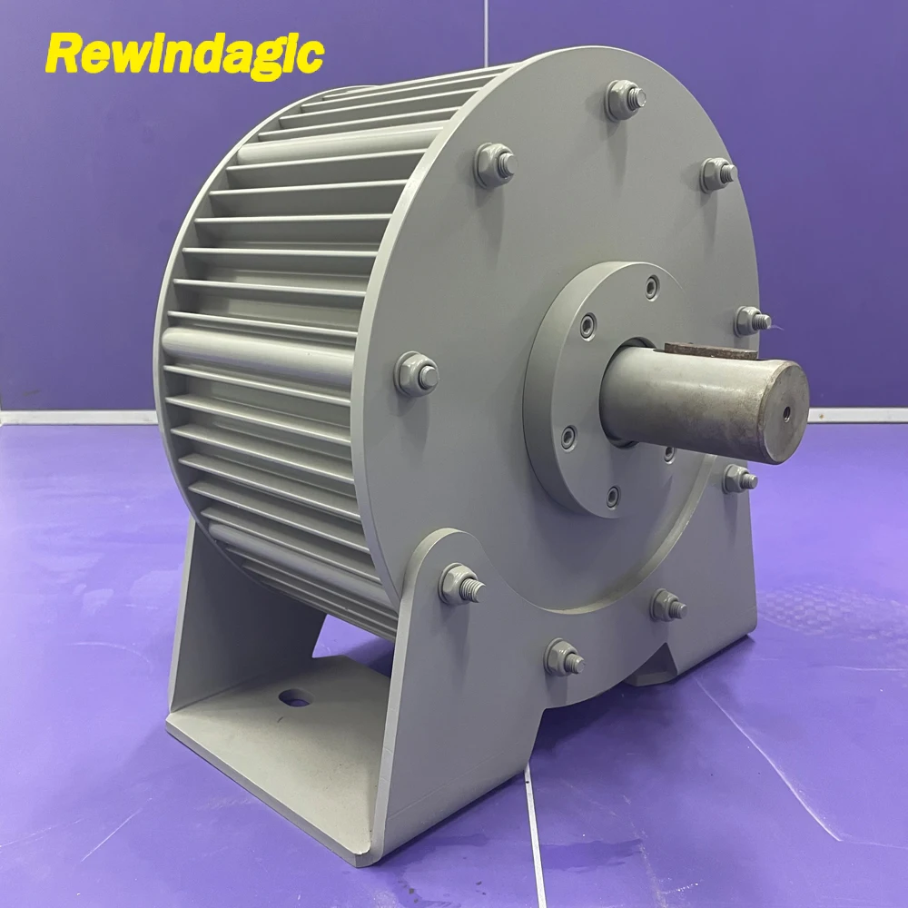 30KW 40KW رمح مباشر مولد كبير مولدات التيار المتناوب 96 فولت 120 فولت 220 فولت بدون تروس مغناطيس دائم منخفض دورة في الدقيقة لتوربينات الرياح والمياه