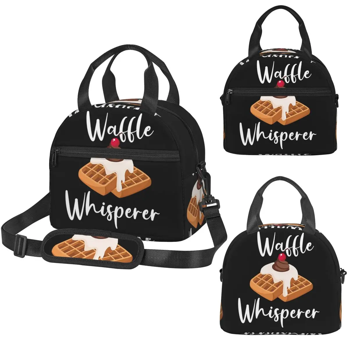 

Термосумка для обедов Waffle Whisperer для женщин, офисная термосумка-холодильник, герметичный ланч-бокс