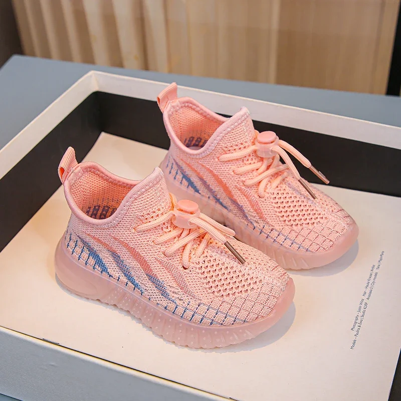 Leichte, lässige Kokosnussschuhe für Kinder, gewebt mit Gummisohlen für Babys, Jungen und Mädchen. Rutschfestes Outdoor-Sport-Mesh Bre