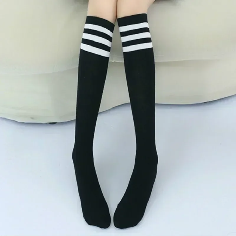 Autumn Kids Knee High Long Sport Socks School Students Girls Boys Football Stripes Cotton Socks Children Baby Dance White Socks