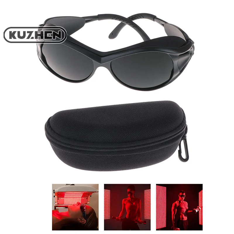 Red LED Infrared Light Protective Glasses Laser Eyes Protection Glasses For Tanning Goggles UV Blocking IPL Laser Safety Glasses
