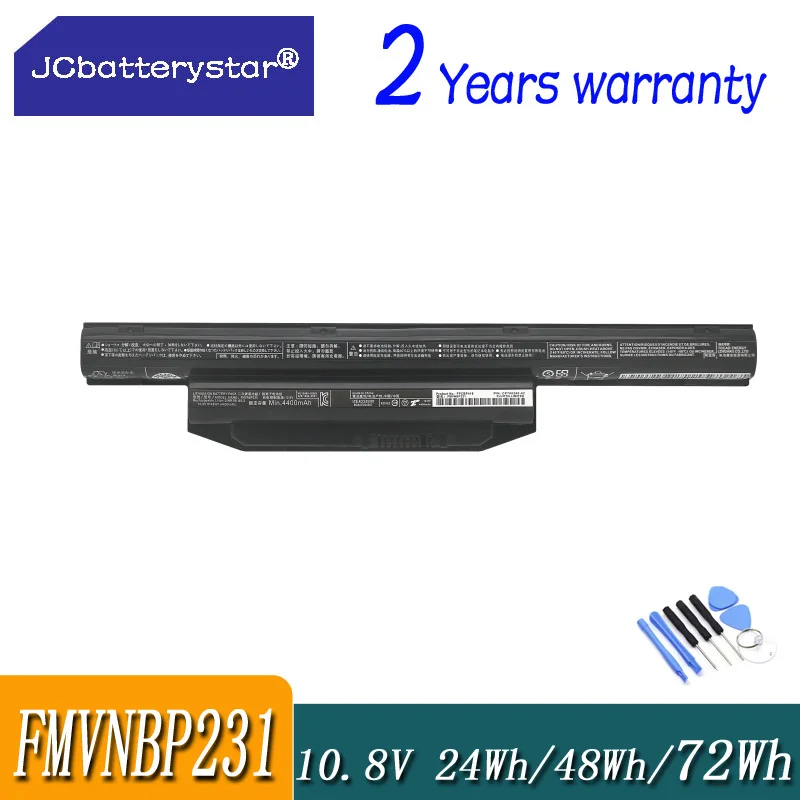 JC New FPB0311S FPCBP416 FMVNBP231 10.8V 49WH Laptop Battery For Fujitsu LifeBook A544 AH564 E733/E734/E743