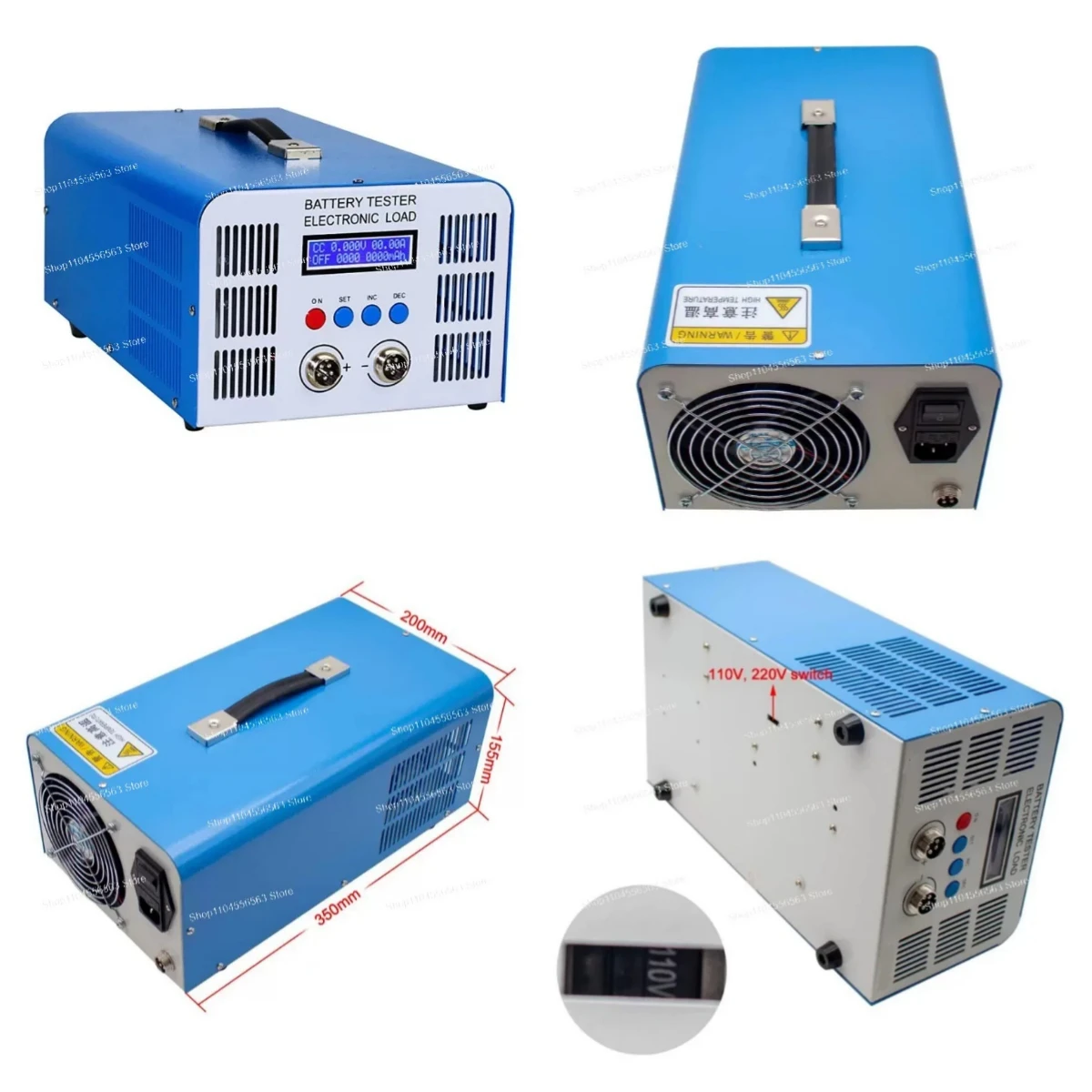 EBC-A40L Electronic Load Lithium-Polymer Battery Capacity Tester - 40 Amps, 110 Volts/220 Volts, 200 Watts