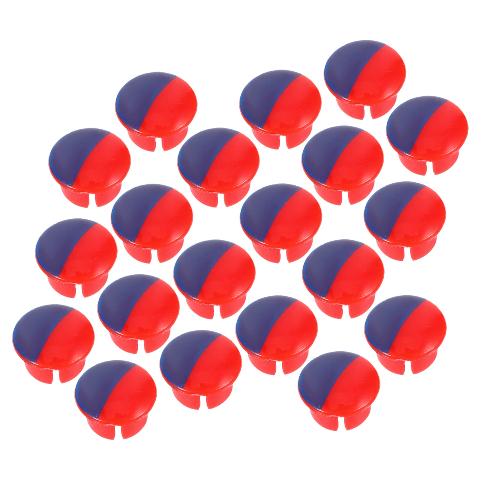 

20pcs Hot Cold Caps Red Blue Decorative Water Faucet Covers Easy Installation Durable Plastic Kitchen Bathroom Use Faucet Knob