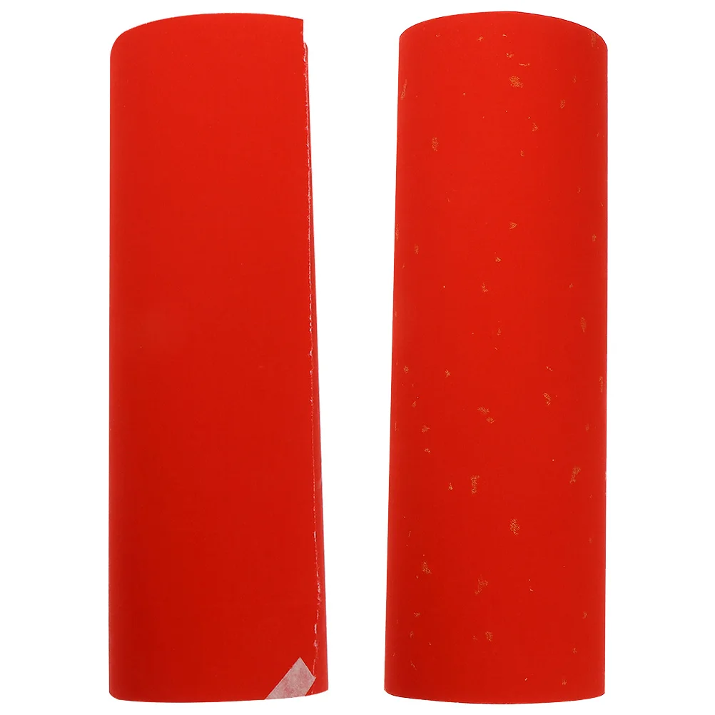 2 لفات من ورق البناء الأحمر للخط الفارغ للعام الصيني الجديد ممارسة الكتابة ورق شوان لمهرجان الربيع وحرف التمرير #5