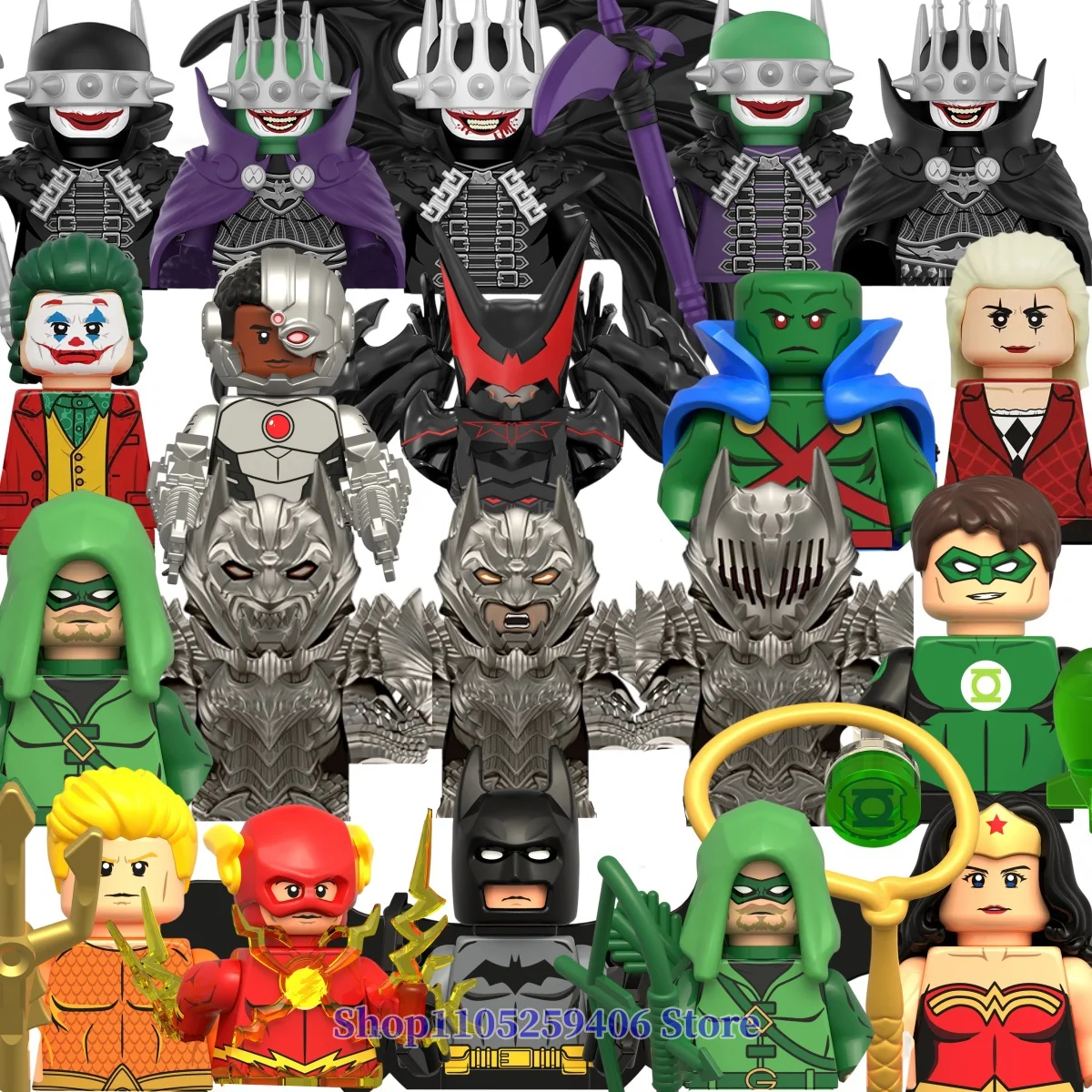 

Hot-sale Brick block toys Superhero DC character Hellbat Green Arrow building block collectible limited edition gifts