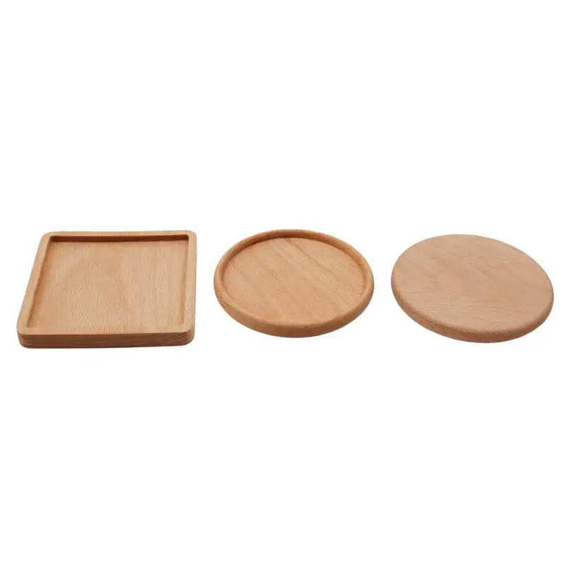 

Eco-Friendly High Quality Hot Selling Beech Wood Cup Mat Beer Coaster Non-slip Wooden Coaster