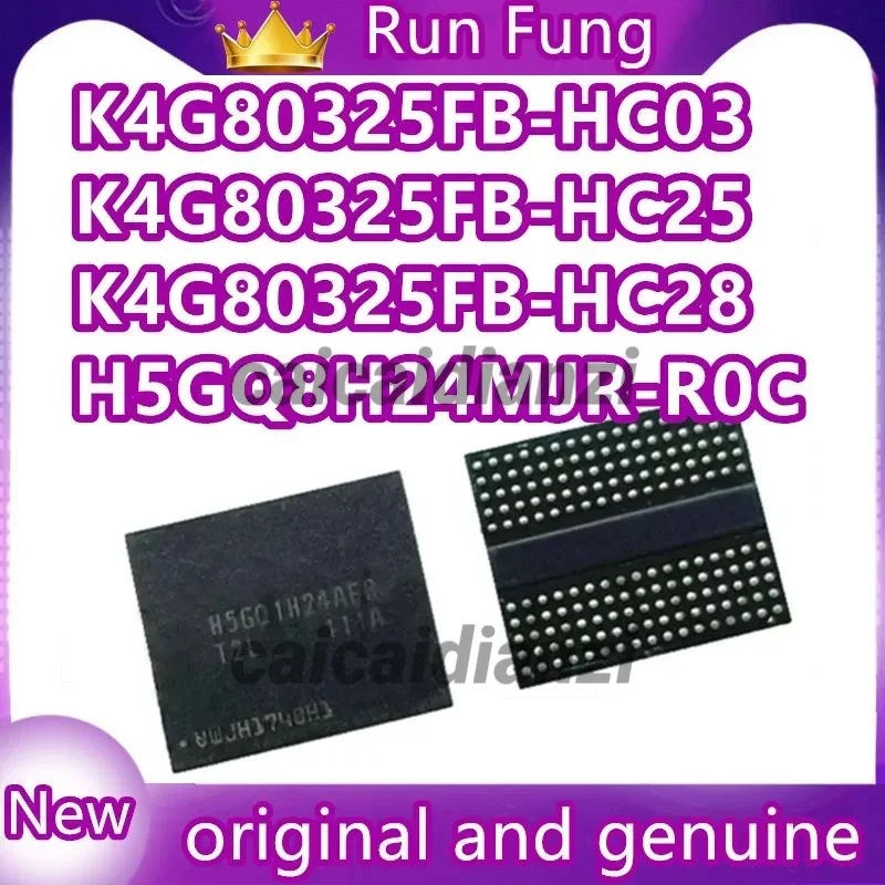 1 قطعة K4G80325FB-HC03 K4G80325FB-HC25 K4G80325FB-HC28 H5GQ8H24MJR-R0C H5GQ8H24MJR-R4C H5GC8H24AJR-R2C بغا جديد الأصلي