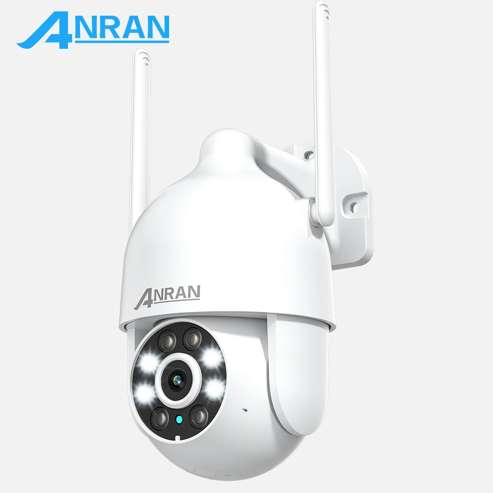 ANRAN 5MP Wifi Surveillance Camera Outdoor Wireless Two Way Real Time Talk Automatic Tracking Color Night Vision Security Camera