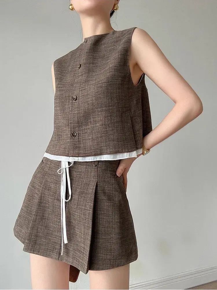 

2025 Summer New Design Sense Fashionable Temperament Set Small Commuting Two-piece Set for Women