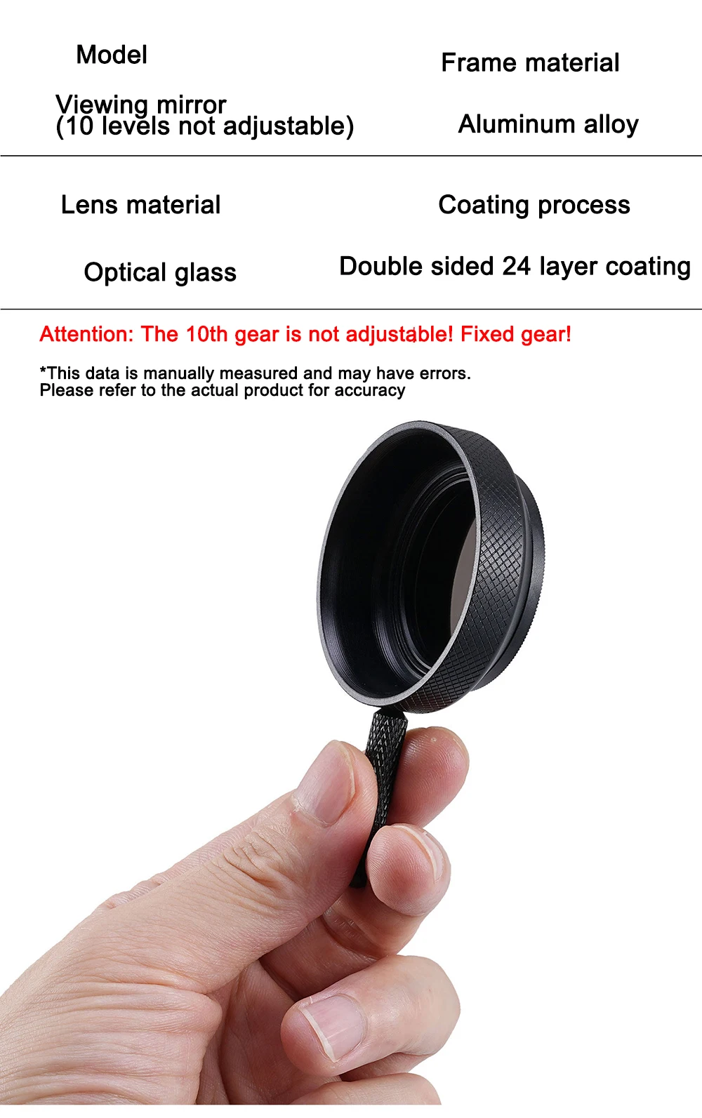 FOTGA Betrachtungsfilter aus optischem Glas, 9 Gänge, verstellbare Fotografiefilter für Kameramänner, Beleuchtungstechniker, Kamerazubehör – Detail 6