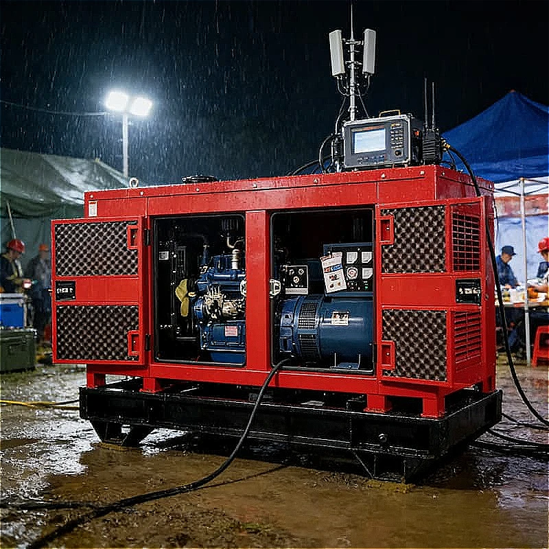 Generator Set Diesel Generator Silent Industrial for Emergency Temporary Shelter Disaster Relief Camp Power Customized Hot Sale