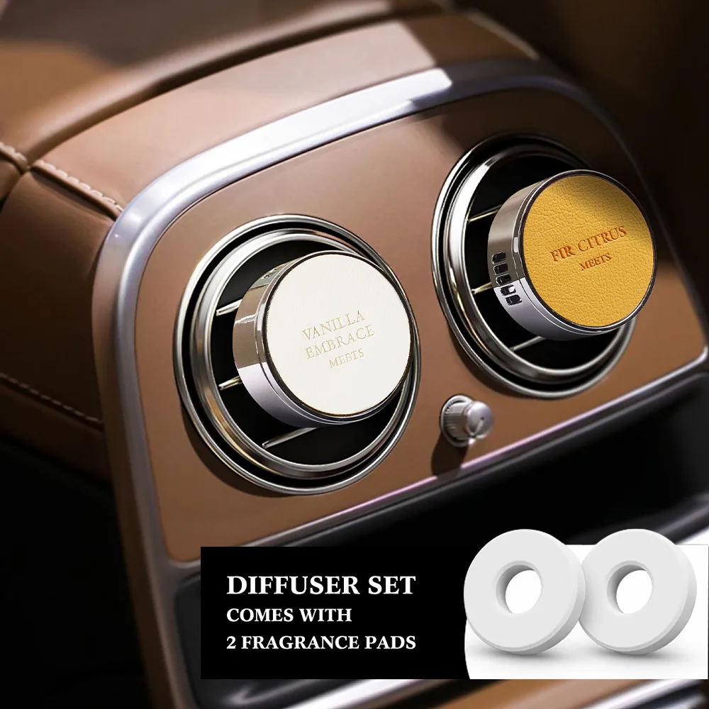 Car Air Freshener Vent Clip, Adjustable Car Perfume Deodorizer, Odor Eliminator for Car Interior