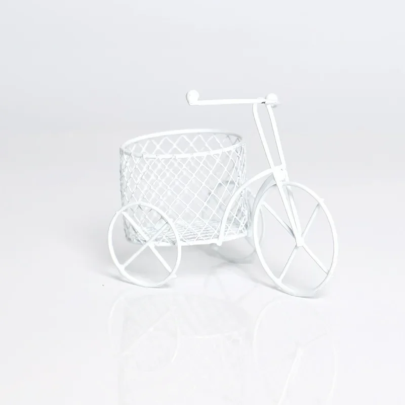 Cute Iron Tricycle Art Decoration Wedding Birthday Party Sugar Jewelry Container Storage Holder Creative Gifts Ornaments