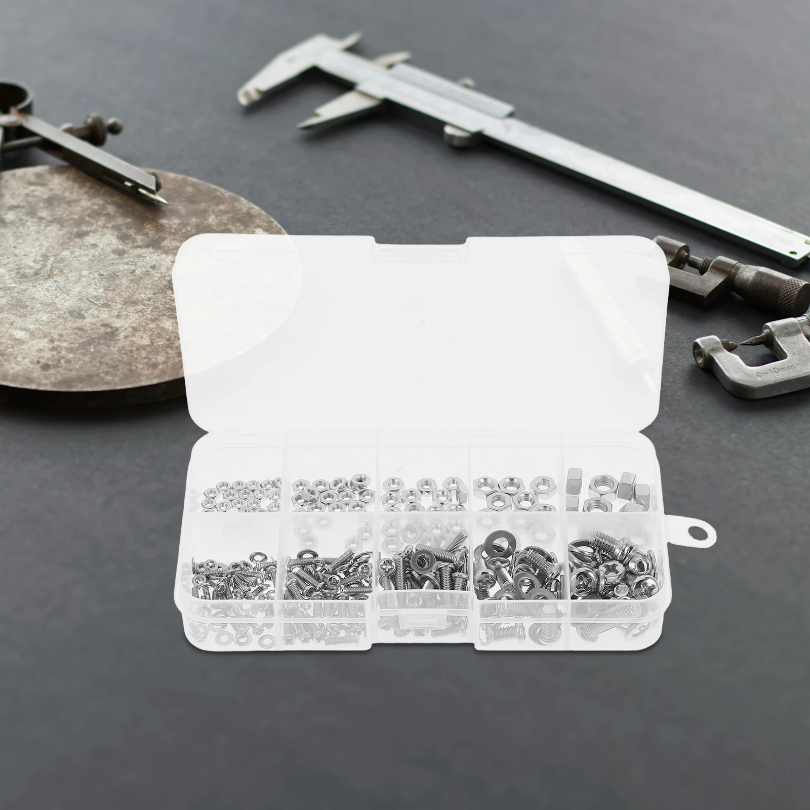

1 set 1 Set Zinc Alloy Pan Head Screws Nuts Washers Assorted Bolts Secure Fastening Stable Connection Machinery