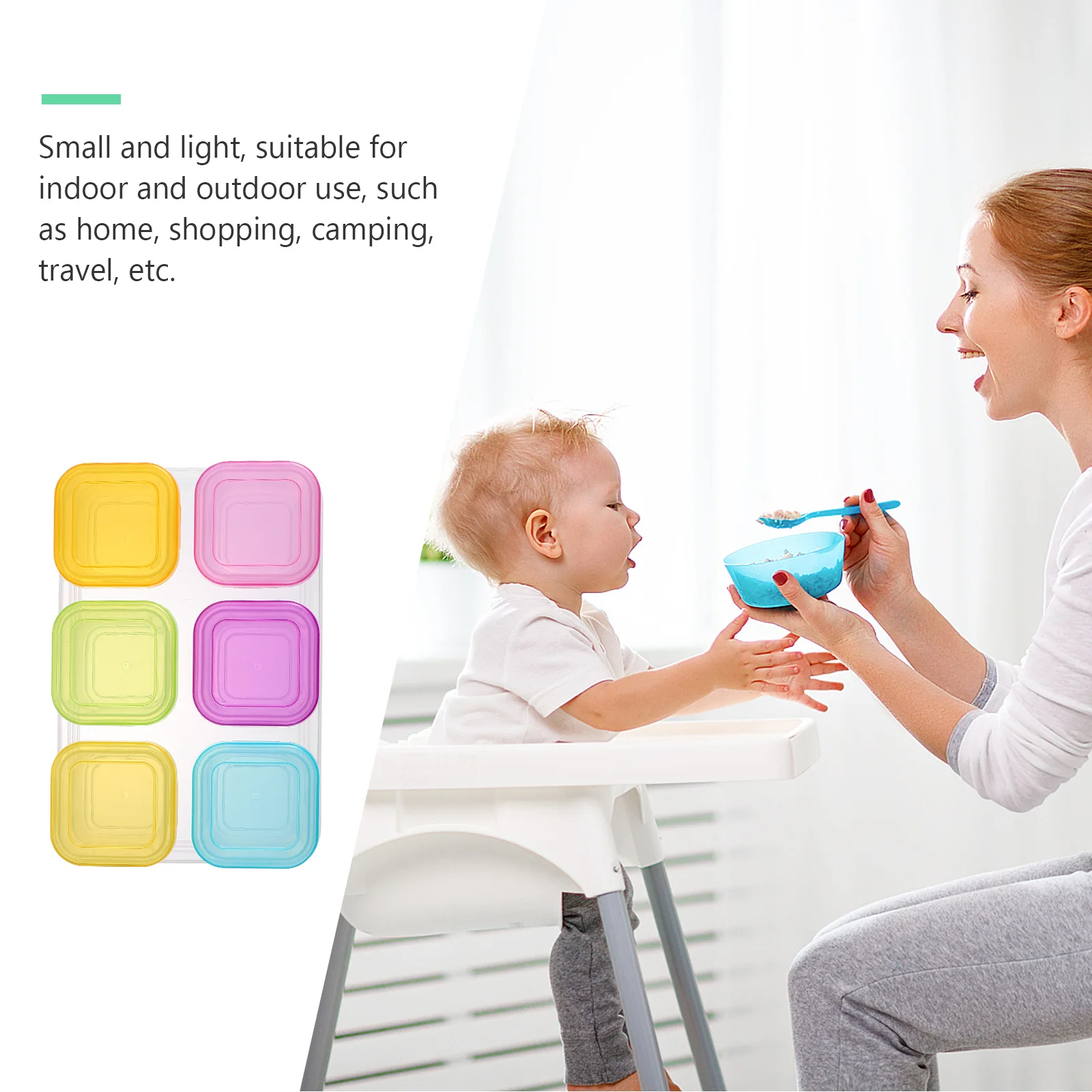 مجموعة واحدة من حاويات تخزين أغذية الأطفال، مادة PP ممتازة، ثلاجة ميكروويف صغيرة خفيفة الوزن، صندوق طعام آمن للأطفال للحليب #2