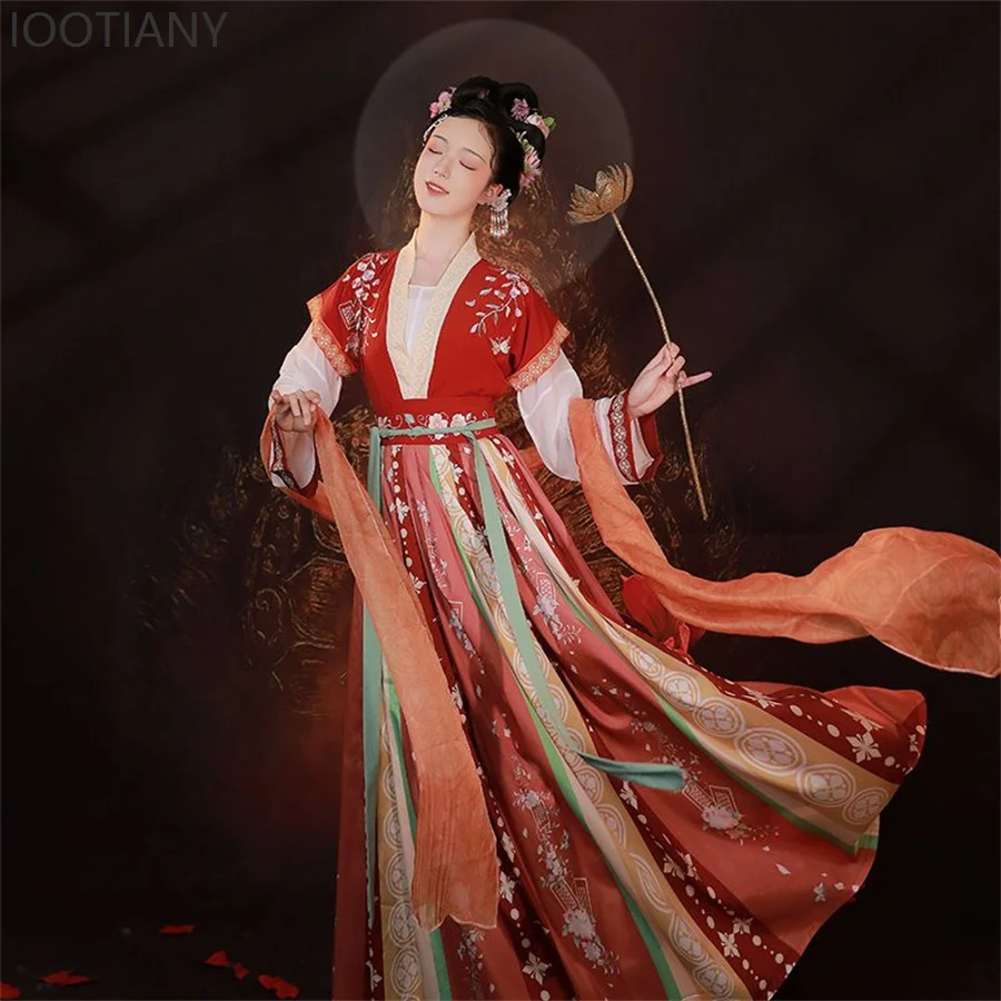 Chinesische Traditionelle Hanfu Kleidung Weibliche Han-dynastie Kleid Orientalischen Prinzessin Kleid Dame Elegante Tang-dynastie Tanz Kostüm Neue