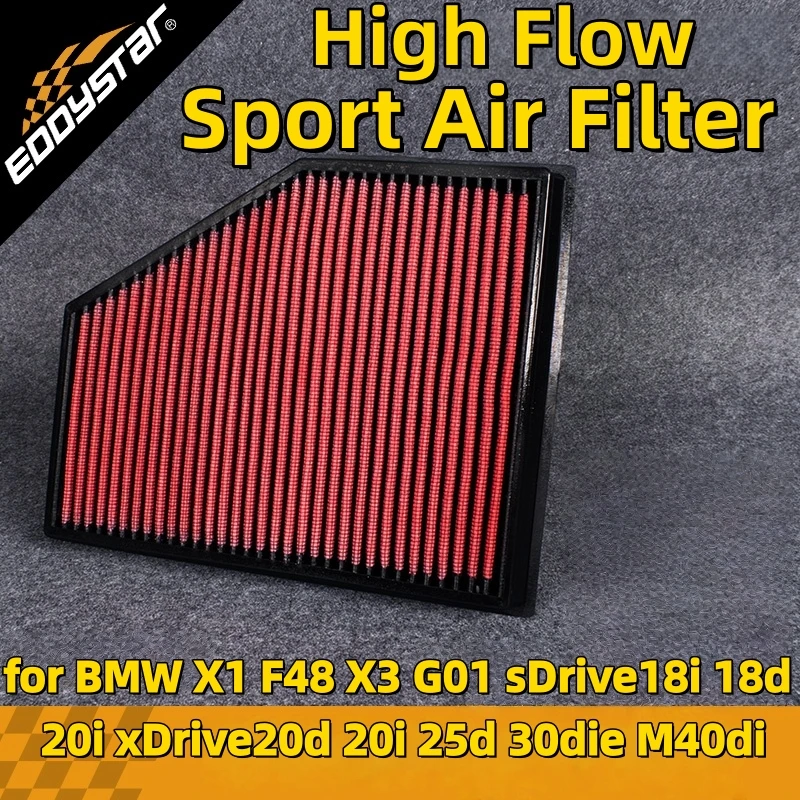 

Спортивный воздушный фильтр с высоким расходом для BMW X1 F48 X3 G01 sDrive18i 18d 20i xDrive20d 20i 25d 30die M40di Моющиеся гоночные впускные фильтры