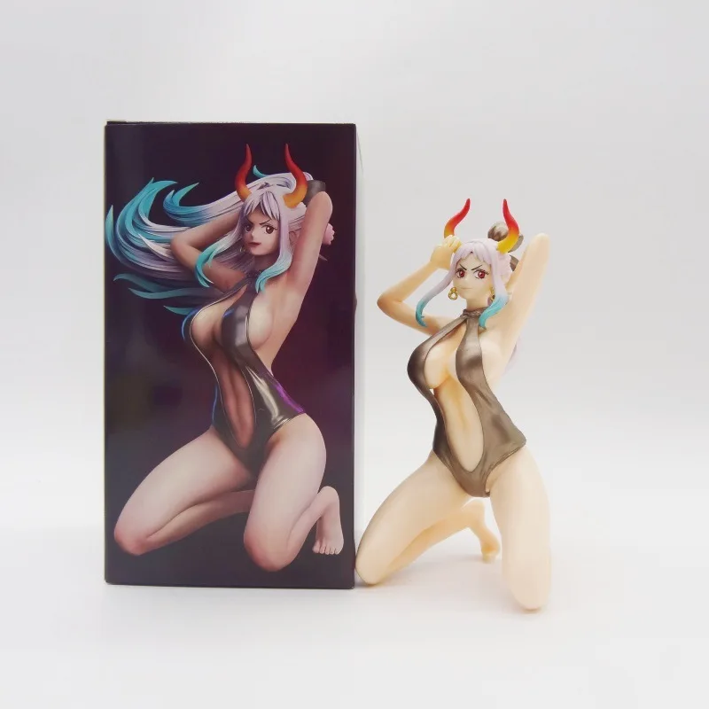 

Коллекционная фигурка аниме-персонажа Ямато из One Piece в позе на коленях, в купальнике, из ПВХ, настольное украшение для взрослых, декор для аниме-коллекции