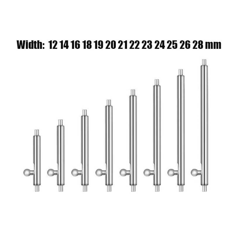 10 PCS Quick Release Watch Strap Link Dia 1.5mm/1.8mm Spring Bar fits Width 12mm-26mm Smart Watch band Stainless Steel Links