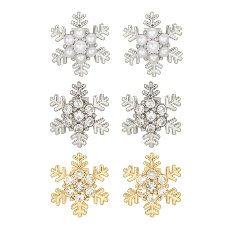 Schneeflocken-Ohrhaken-Charm-Ohrclip für Freeclip 1/2 Zubehör für den täglichen Look 55KC – Detail 1
