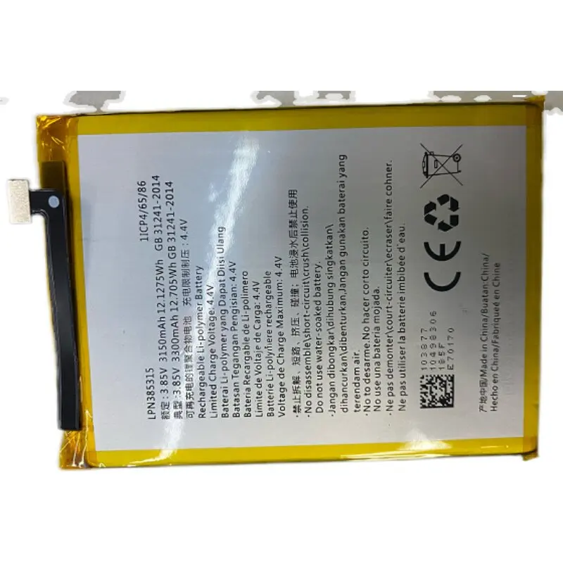 Nueva batería de 3.85V 3300mAh LPN385315 para Hisense A6 HLTE700T LA872D 3