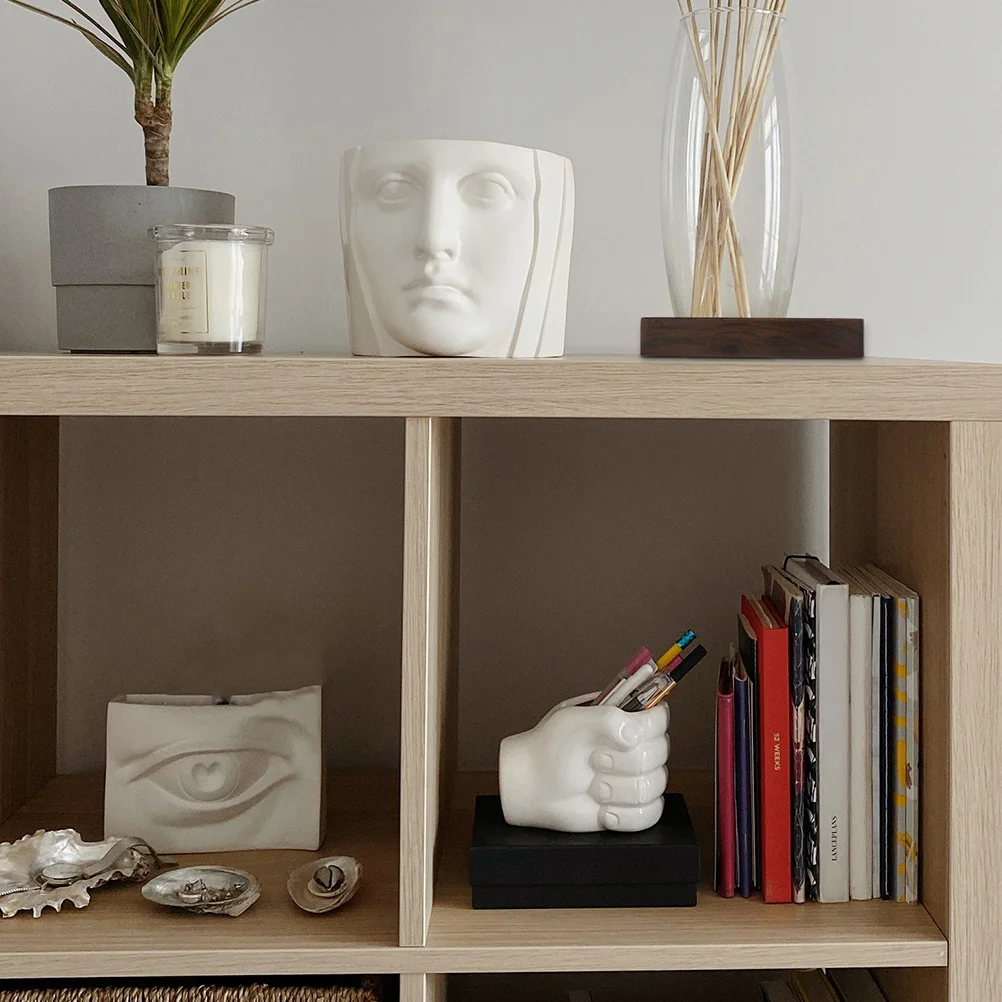 4Pcs Wood Calligraphy Paper Weight Rectangular Smooth Safe Touch Office Study Room Gift Literacy Atmosphere Wooden Paperweight