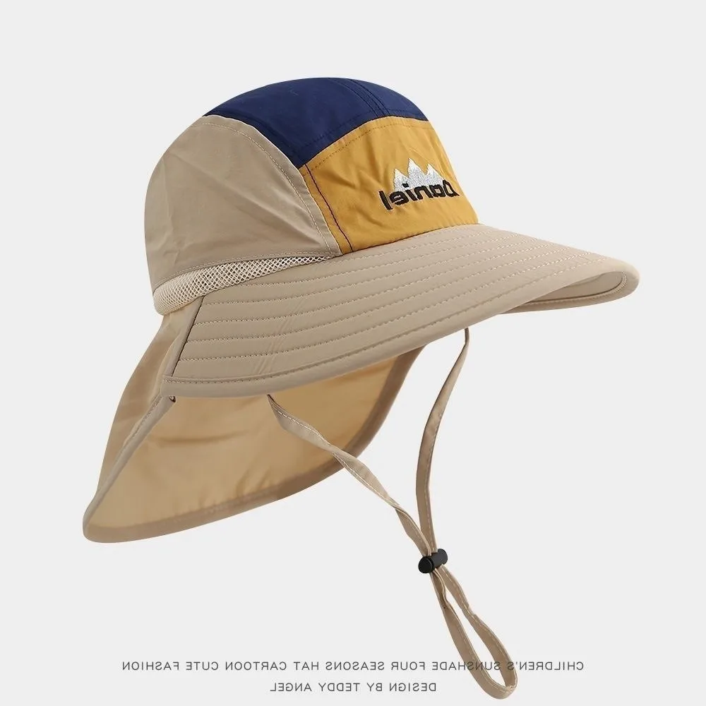 

Широкополая спортивная шляпа для активного отдыха с защитой шеи, дышащая, быстросохнущая, с УФ-защитой, для рыбалки, походов в джунглях, для мальчиков и девочек