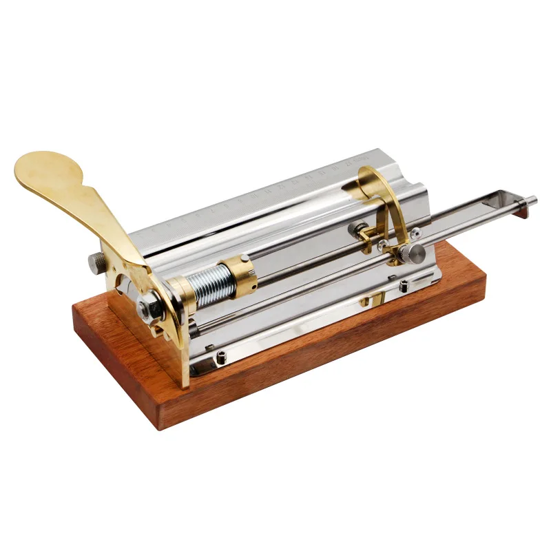 Cigar Clipper Desktop Specially Made of Steel and Red Hardwood Stainless Steel, Sharp and Durable, with A Large Ring Diameter