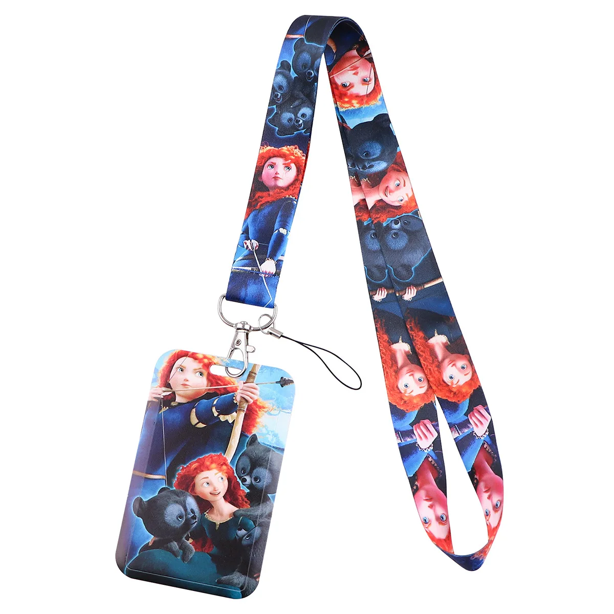 A3459 Cute Cartoon Princess Neck Strap Lanyard for Keys Keychain Badge Holder ID Credit Card Pass Hang Rope Lariat Mobile Phone