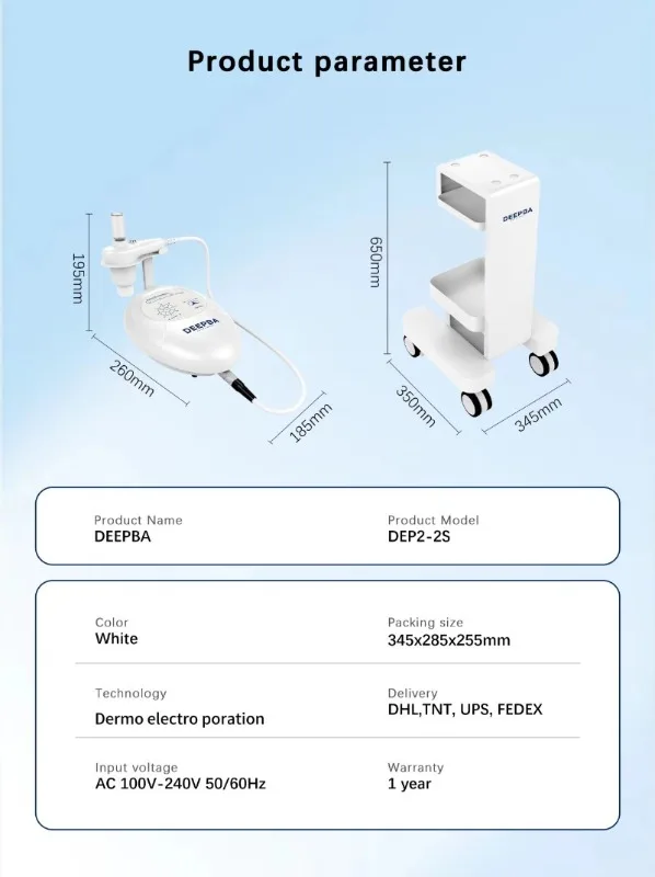 جهاز تجميل لشد الجلد من ديرما Electroporation فائق التوصيل، جهاز رفع مضاد للتجاعيد ومضاد للتجاعيد
