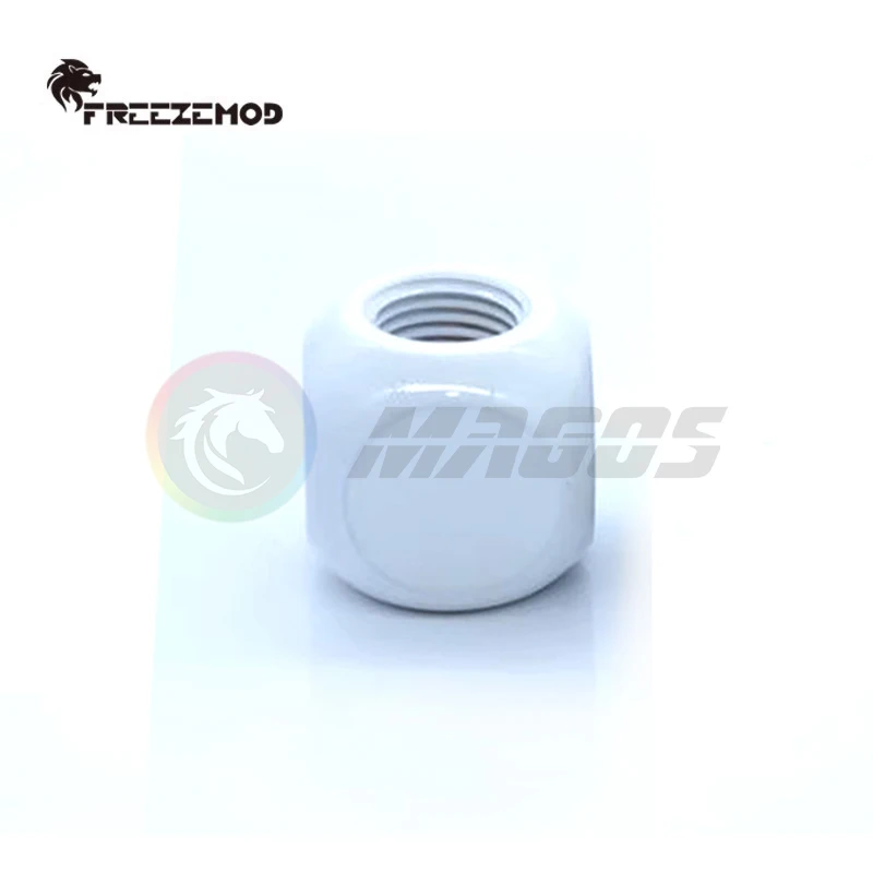 Multi-channel Cube Tee T-shaped Ball Fitting, G1/4X 3 Inner Thread, Black/White/Silver Optional