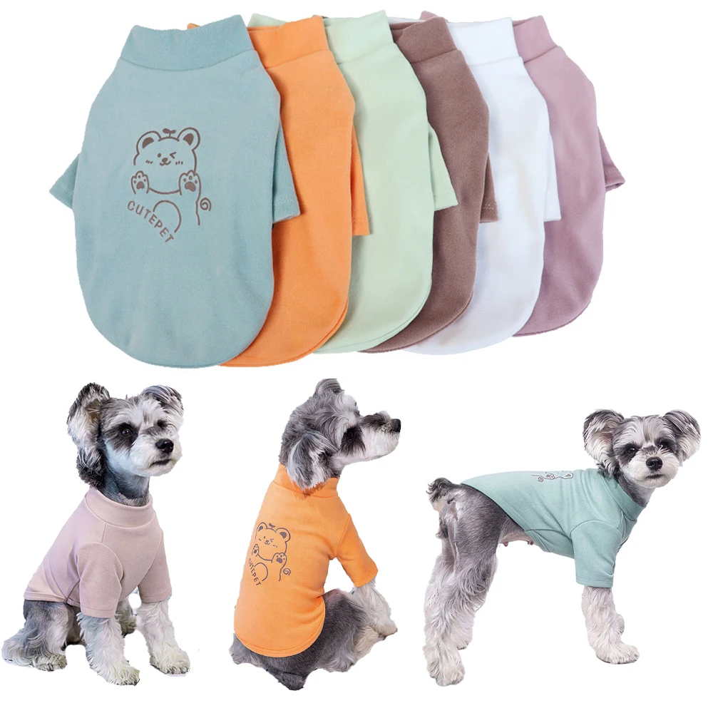 

Winter Dog Clothes for Small Dogs Cats Bottoming Shirt Warm Puppy Chihuahua Clothing Bichon Yorkies Pullover T-Shirt Pet Apparel