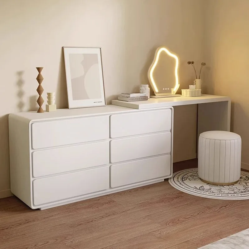 

Cheap Furniture Makeup Headdresses Small Vanity Desk White Dresser Mirror Lights Storage Organizer Bedroom Comfortable Drawers